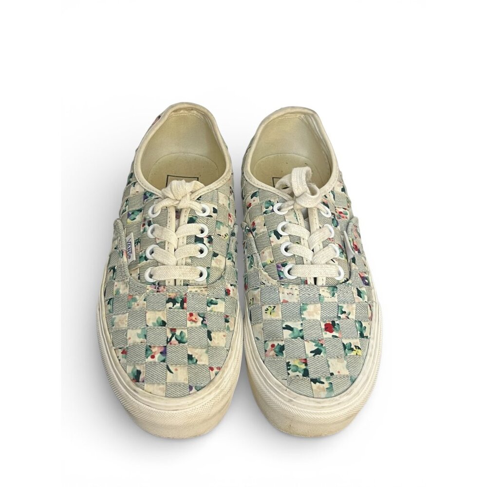 Vans Woven Authentic Stackform Light Blue Floral … - image 2